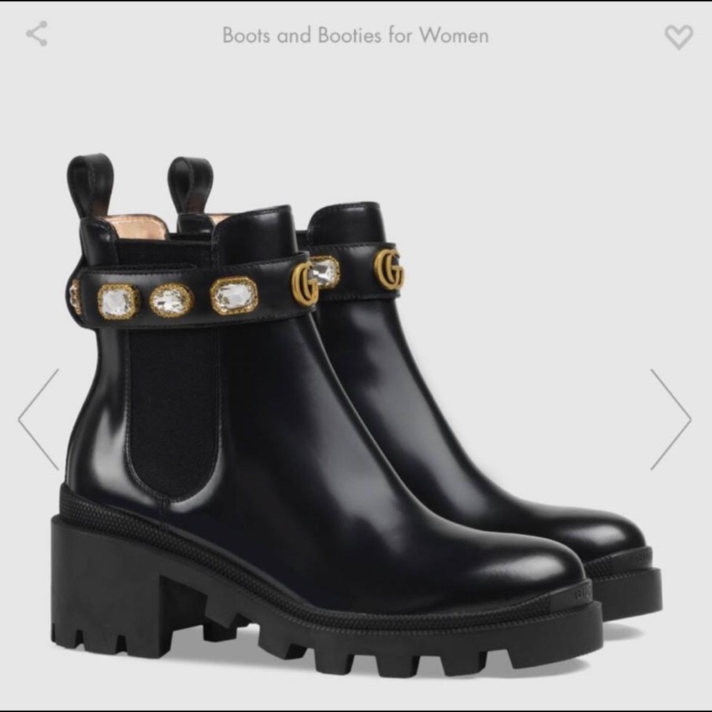 GG Black Ankle Boots